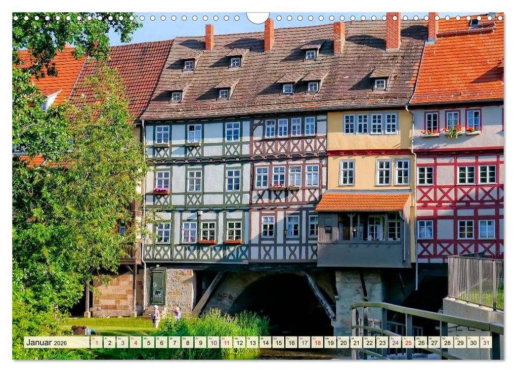 Weitere Ansicht: Erfurt - meine Stadt mit viel Herz (Wandkalender 2026 DIN A3 quer), CALVENDO Monatskalender | Peter Roder, Calvendo
