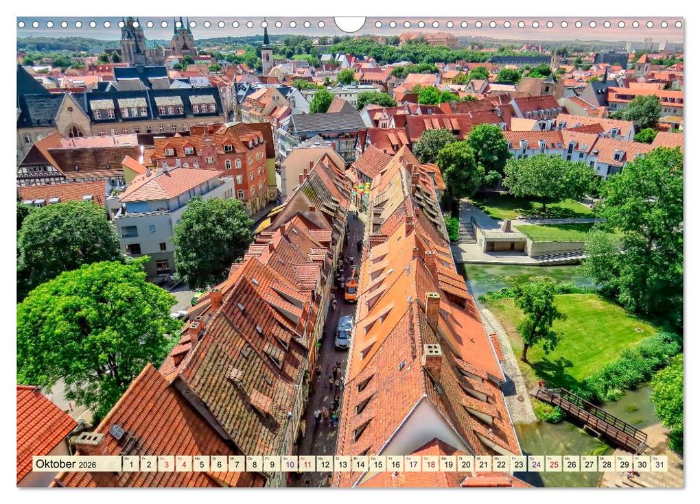 Weitere Ansicht: Erfurt - meine Stadt mit viel Herz (Wandkalender 2026 DIN A3 quer), CALVENDO Monatskalender | Peter Roder, Calvendo