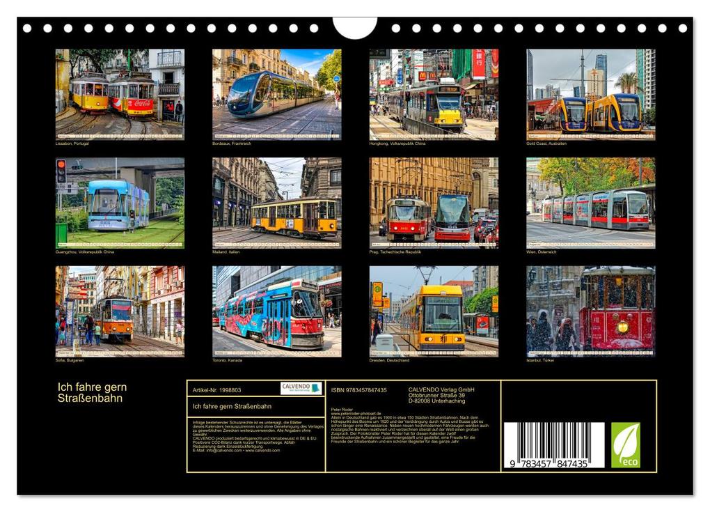 Weitere Ansicht: Ich fahre gern Straßenbahn (Wandkalender 2026 DIN A4 quer), CALVENDO Monatskalender | Peter Roder, Calvendo