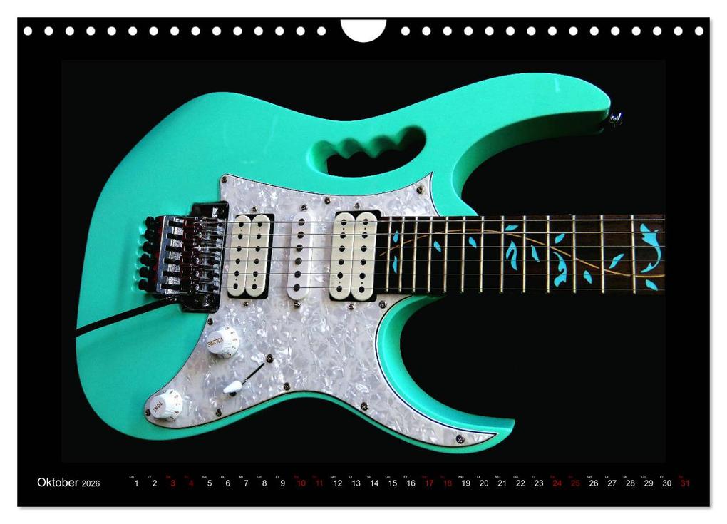 Weitere Ansicht: Rockgitarren im Blitzlicht (Wandkalender 2026 DIN A4 quer), CALVENDO Monatskalender | Renate Bleicher, Calvendo