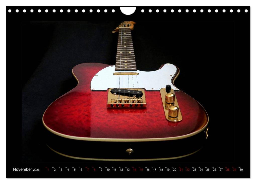 Weitere Ansicht: Rockgitarren im Blitzlicht (Wandkalender 2026 DIN A4 quer), CALVENDO Monatskalender | Renate Bleicher, Calvendo