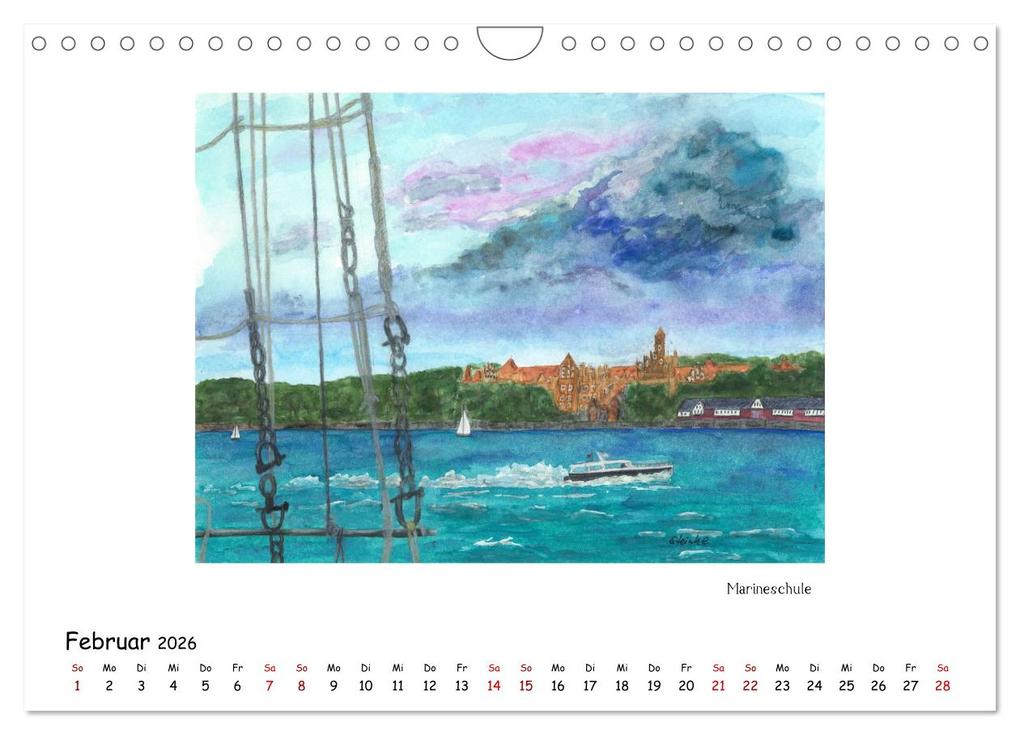 Weitere Ansicht: Die Flensburger Förde (Wandkalender 2026 DIN A4 quer), CALVENDO Monatskalender | Sandra Steinke, Calvendo