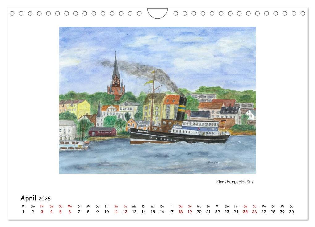 Weitere Ansicht: Die Flensburger Förde (Wandkalender 2026 DIN A4 quer), CALVENDO Monatskalender | Sandra Steinke, Calvendo