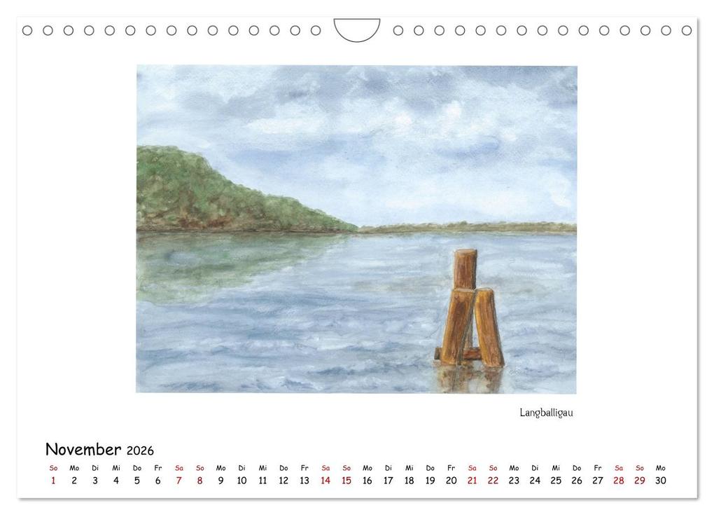 Weitere Ansicht: Die Flensburger Förde (Wandkalender 2026 DIN A4 quer), CALVENDO Monatskalender | Sandra Steinke, Calvendo