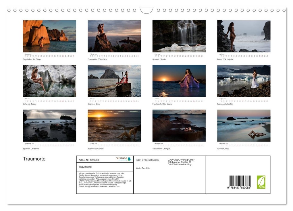 Weitere Ansicht: Traumorte (Wandkalender 2026 DIN A3 quer), CALVENDO Monatskalender | Martin Zurmühle, Calvendo