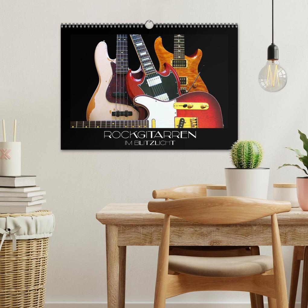 Weitere Ansicht: Rockgitarren im Blitzlicht (Wandkalender 2026 DIN A3 quer), CALVENDO Monatskalender | Renate Bleicher, Calvendo