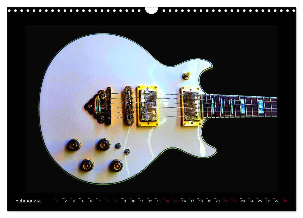 Weitere Ansicht: Rockgitarren im Blitzlicht (Wandkalender 2026 DIN A3 quer), CALVENDO Monatskalender | Renate Bleicher, Calvendo