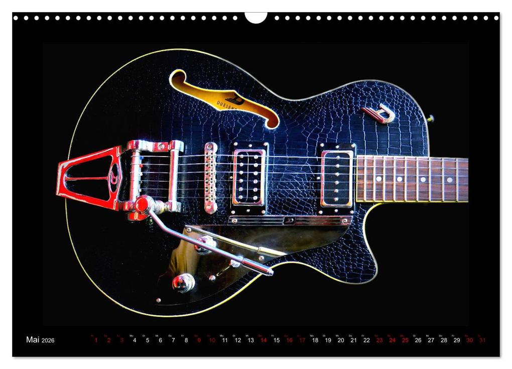 Weitere Ansicht: Rockgitarren im Blitzlicht (Wandkalender 2026 DIN A3 quer), CALVENDO Monatskalender | Renate Bleicher, Calvendo