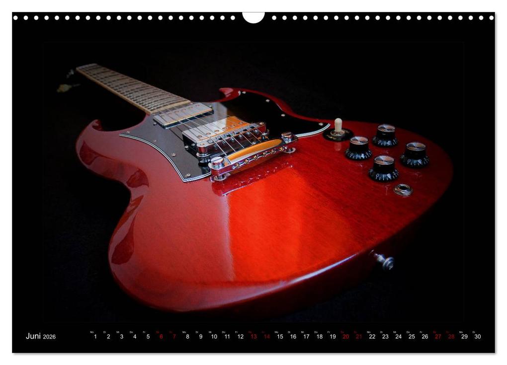 Weitere Ansicht: Rockgitarren im Blitzlicht (Wandkalender 2026 DIN A3 quer), CALVENDO Monatskalender | Renate Bleicher, Calvendo