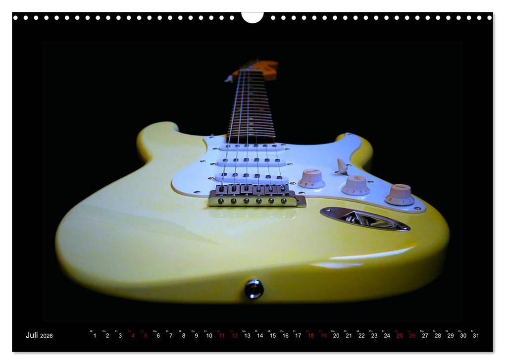 Weitere Ansicht: Rockgitarren im Blitzlicht (Wandkalender 2026 DIN A3 quer), CALVENDO Monatskalender | Renate Bleicher, Calvendo
