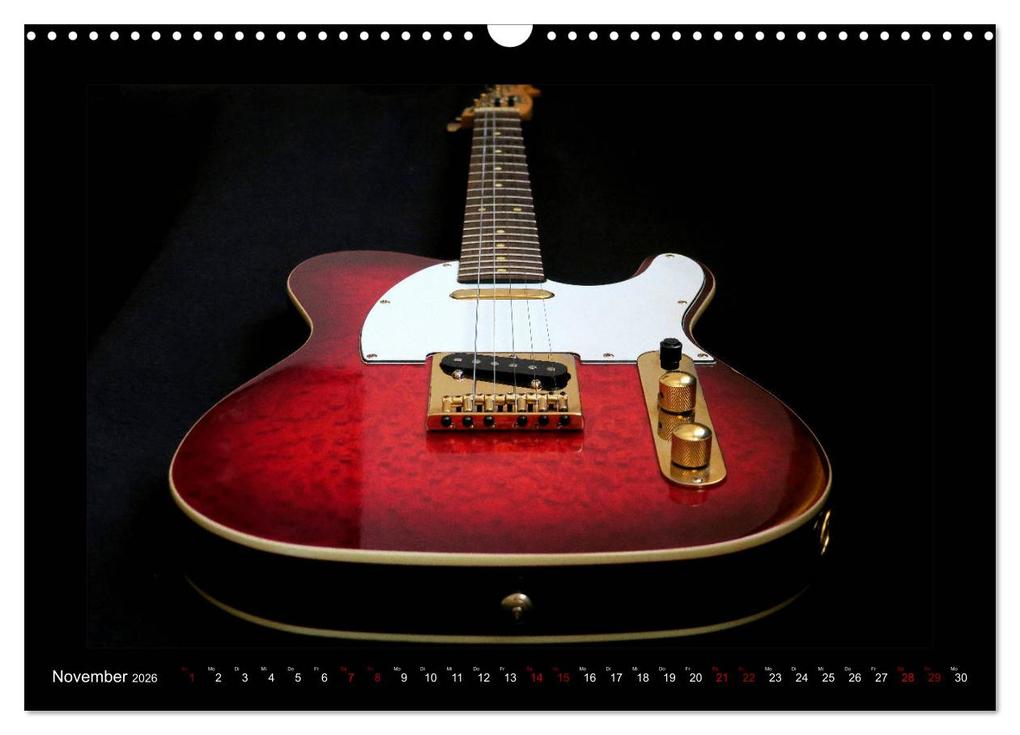 Weitere Ansicht: Rockgitarren im Blitzlicht (Wandkalender 2026 DIN A3 quer), CALVENDO Monatskalender | Renate Bleicher, Calvendo