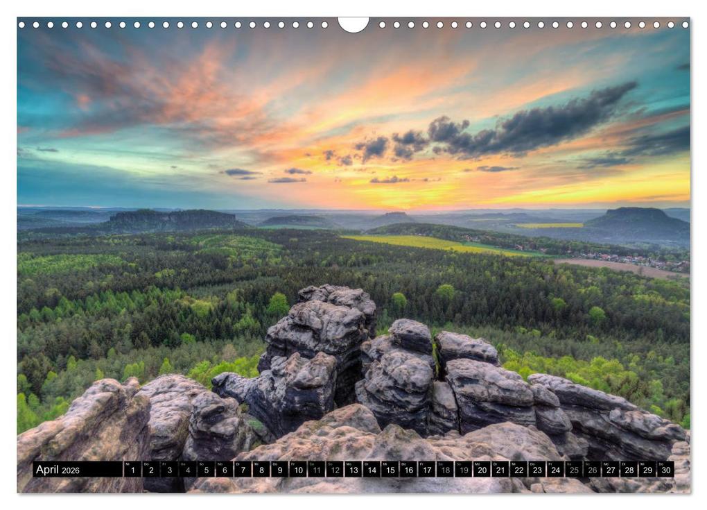 Weitere Ansicht: Wunderschönes Elbsandsteingebirge (Wandkalender 2026 DIN A3 quer), CALVENDO Monatskalender | Michael Valjak, Calvendo