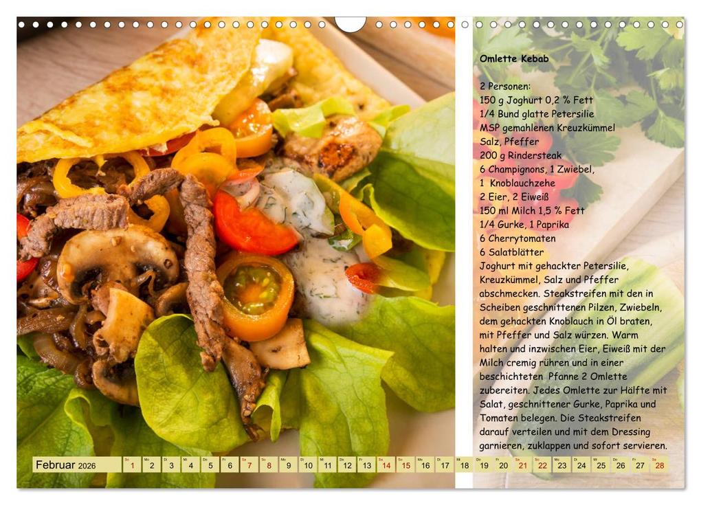 Weitere Ansicht: Low Carb 2.0 - Leichte Rezepte zum Selberkochen (Wandkalender 2026 DIN A3 quer), CALVENDO Monatskalender | Carmen Steiner, Calvendo