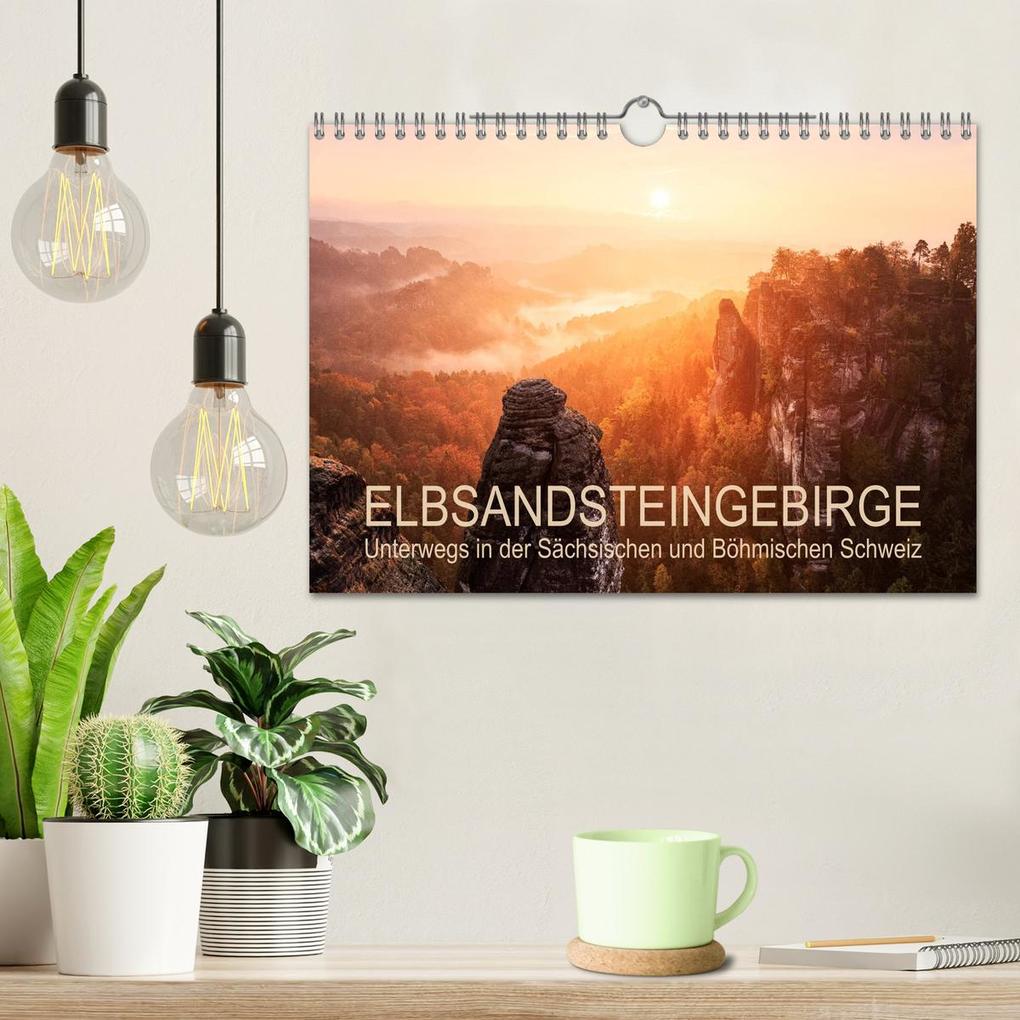 Weitere Ansicht: Elbsandsteingebirge: Unterwegs in der Sächsischen und Böhmischen Schweiz (Wandkalender 2026 DIN A4 quer), CALVENDO Monatskalender | Gerhard Aust, Calvendo