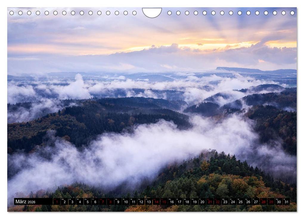 Weitere Ansicht: Elbsandsteingebirge: Unterwegs in der Sächsischen und Böhmischen Schweiz (Wandkalender 2026 DIN A4 quer), CALVENDO Monatskalender | Gerhard Aust, Calvendo