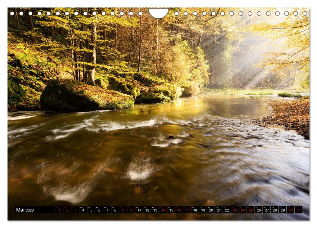 Weitere Ansicht: Elbsandsteingebirge: Unterwegs in der Sächsischen und Böhmischen Schweiz (Wandkalender 2026 DIN A4 quer), CALVENDO Monatskalender | Gerhard Aust, Calvendo