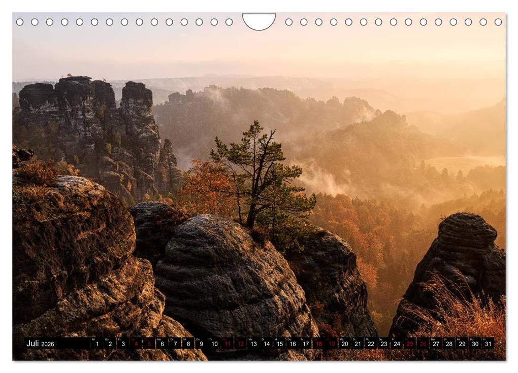 Weitere Ansicht: Elbsandsteingebirge: Unterwegs in der Sächsischen und Böhmischen Schweiz (Wandkalender 2026 DIN A4 quer), CALVENDO Monatskalender | Gerhard Aust, Calvendo