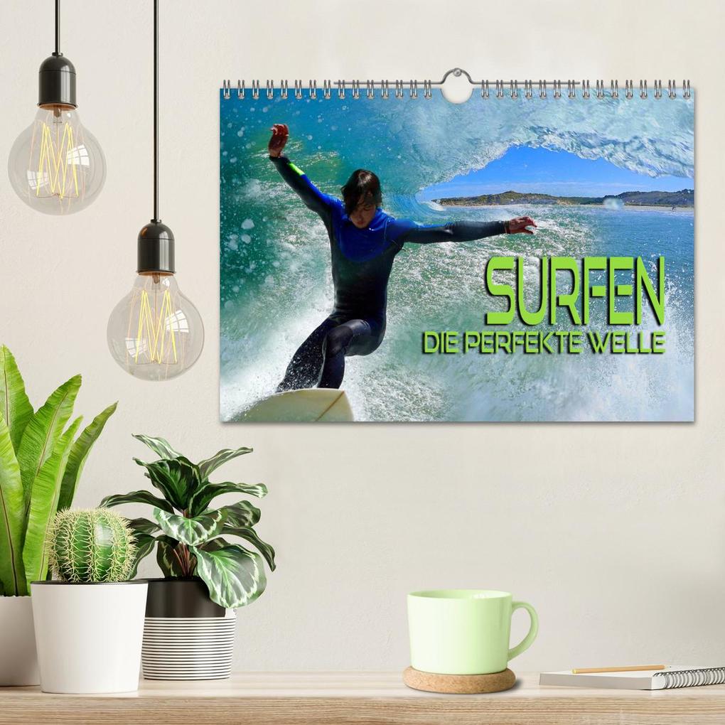 Weitere Ansicht: Surfen - die perfekte Welle (Wandkalender 2026 DIN A4 quer), CALVENDO Monatskalender | Renate Bleicher, Calvendo