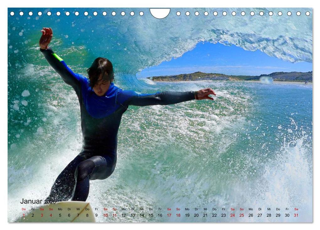 Weitere Ansicht: Surfen - die perfekte Welle (Wandkalender 2026 DIN A4 quer), CALVENDO Monatskalender | Renate Bleicher, Calvendo