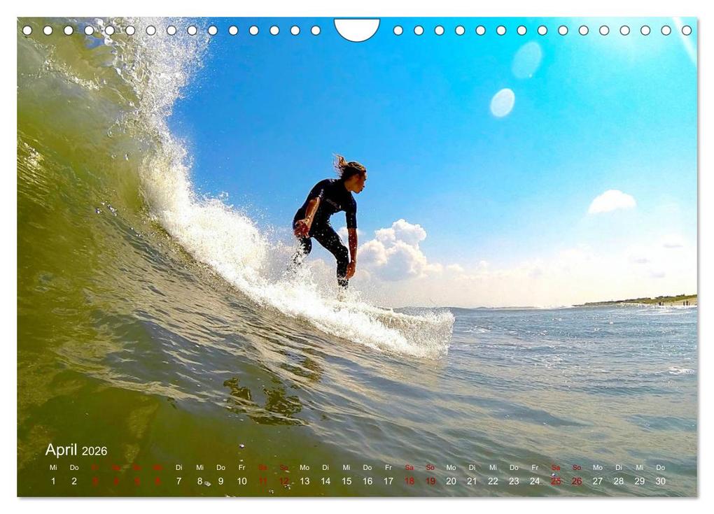 Weitere Ansicht: Surfen - die perfekte Welle (Wandkalender 2026 DIN A4 quer), CALVENDO Monatskalender | Renate Bleicher, Calvendo