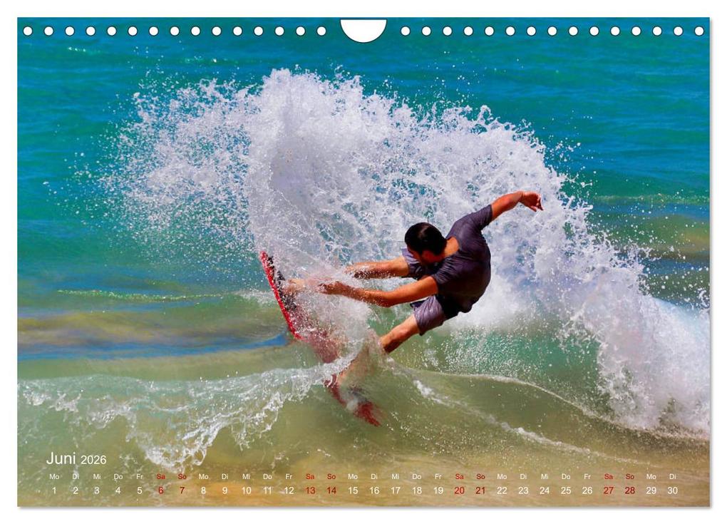 Weitere Ansicht: Surfen - die perfekte Welle (Wandkalender 2026 DIN A4 quer), CALVENDO Monatskalender | Renate Bleicher, Calvendo