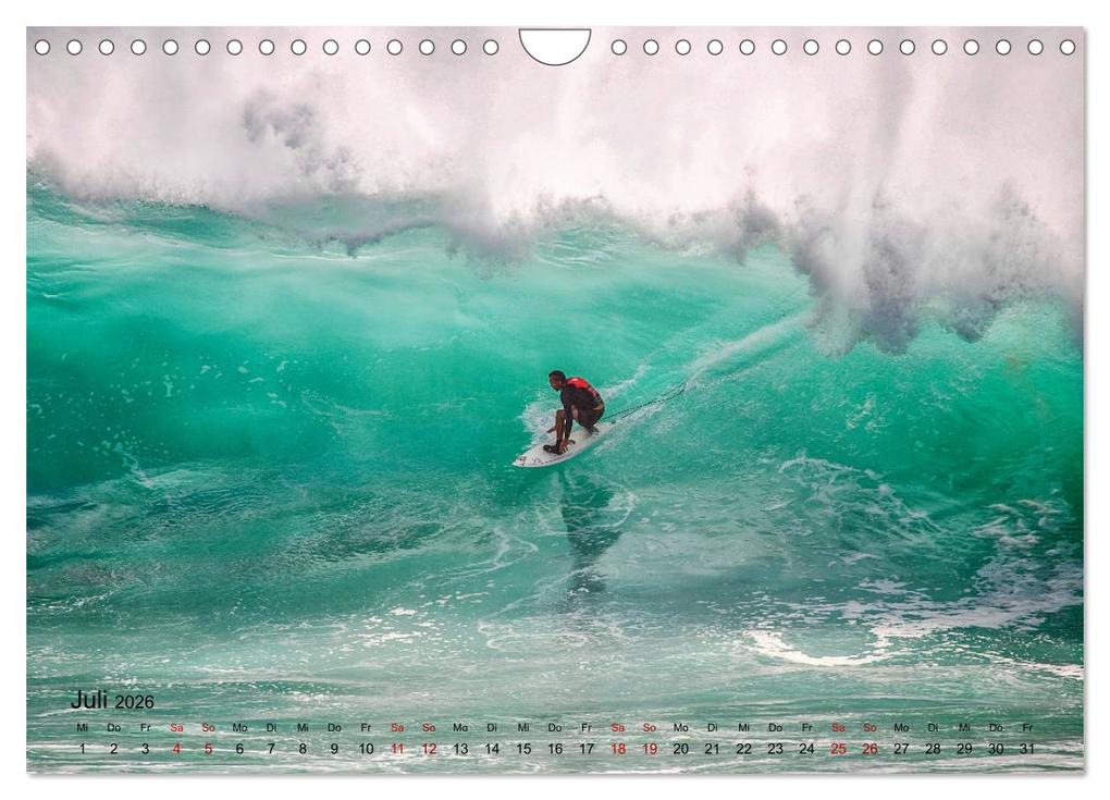 Weitere Ansicht: Surfen - die perfekte Welle (Wandkalender 2026 DIN A4 quer), CALVENDO Monatskalender | Renate Bleicher, Calvendo
