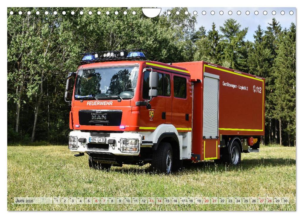 Weitere Ansicht: Feuerwehrfahrzeuge (Wandkalender 2026 DIN A4 quer), CALVENDO Monatskalender | Calvendo, MH Photoart & Medien / Marcus Heinz