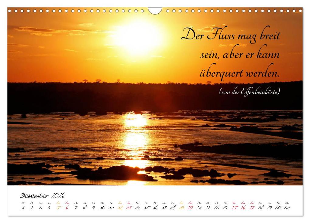 Weitere Ansicht: AFRIKA - Kontinent der Poesie (Wandkalender 2026 DIN A3 quer), CALVENDO Monatskalender | Calvendo, Wibke Woyke