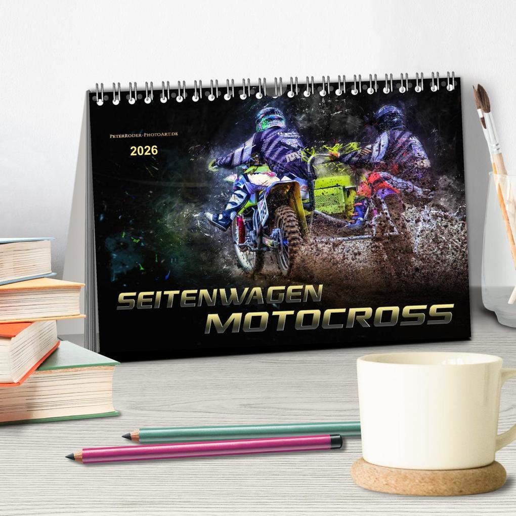 Weitere Ansicht: Seitenwagen Motocross (Tischkalender 2026 DIN A5 quer), CALVENDO Monatskalender | Calvendo, Peter Roder