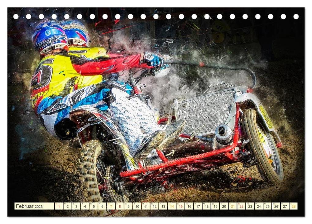 Weitere Ansicht: Seitenwagen Motocross (Tischkalender 2026 DIN A5 quer), CALVENDO Monatskalender | Calvendo, Peter Roder