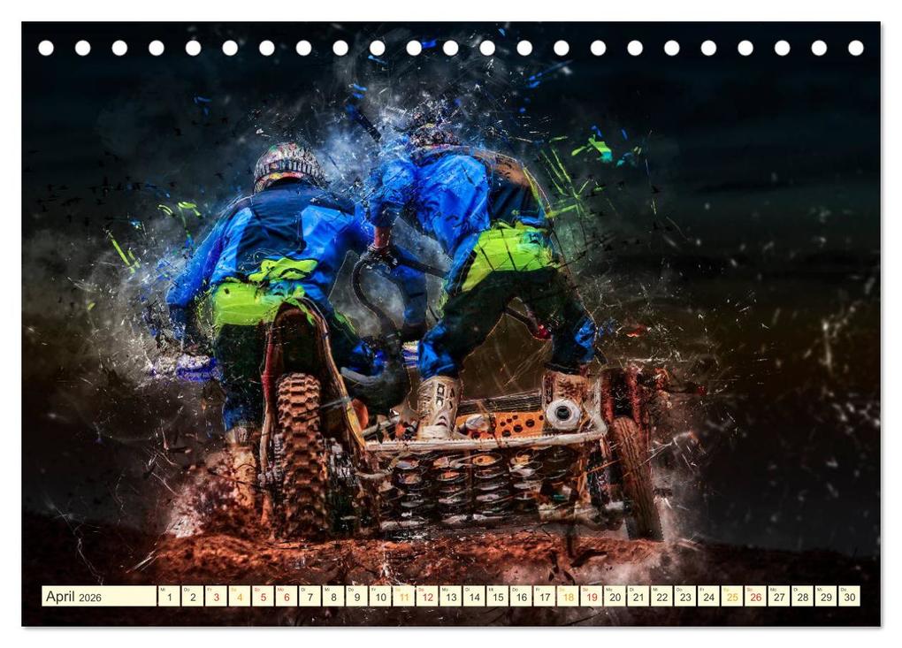 Weitere Ansicht: Seitenwagen Motocross (Tischkalender 2026 DIN A5 quer), CALVENDO Monatskalender | Calvendo, Peter Roder
