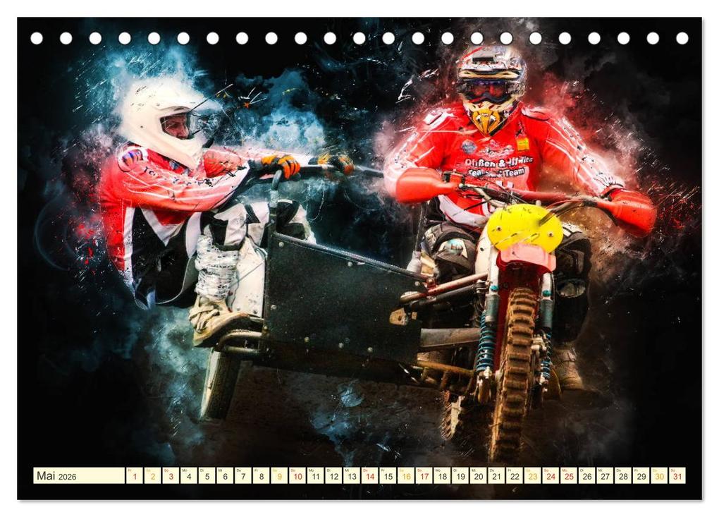 Weitere Ansicht: Seitenwagen Motocross (Tischkalender 2026 DIN A5 quer), CALVENDO Monatskalender | Calvendo, Peter Roder