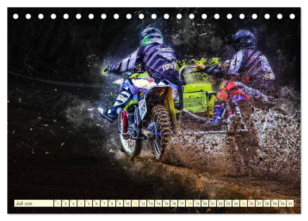 Weitere Ansicht: Seitenwagen Motocross (Tischkalender 2026 DIN A5 quer), CALVENDO Monatskalender | Calvendo, Peter Roder
