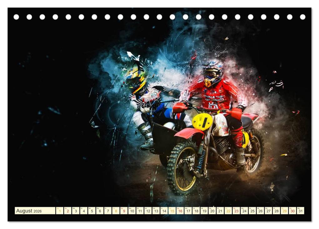 Weitere Ansicht: Seitenwagen Motocross (Tischkalender 2026 DIN A5 quer), CALVENDO Monatskalender | Calvendo, Peter Roder