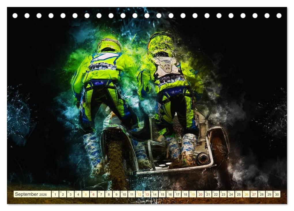 Weitere Ansicht: Seitenwagen Motocross (Tischkalender 2026 DIN A5 quer), CALVENDO Monatskalender | Calvendo, Peter Roder