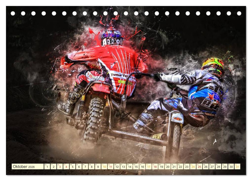 Weitere Ansicht: Seitenwagen Motocross (Tischkalender 2026 DIN A5 quer), CALVENDO Monatskalender | Calvendo, Peter Roder