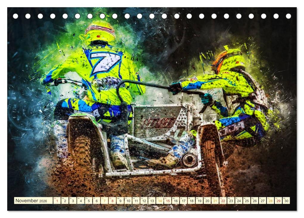 Weitere Ansicht: Seitenwagen Motocross (Tischkalender 2026 DIN A5 quer), CALVENDO Monatskalender | Calvendo, Peter Roder