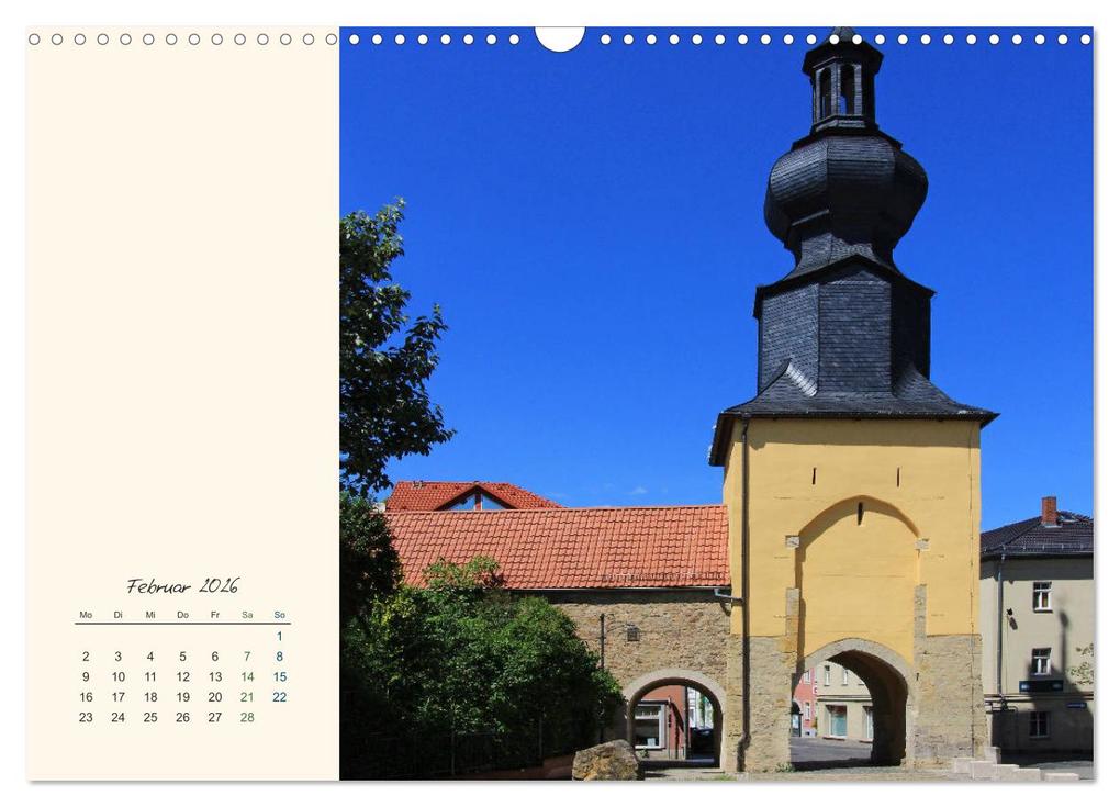 Weitere Ansicht: Saalfeld an der Saale - mein Streifzug durch die historische Altstadt (Wandkalender 2026 DIN A3 quer), CALVENDO Monatskalender | Calvendo, Jana Thiem-Eberitsch