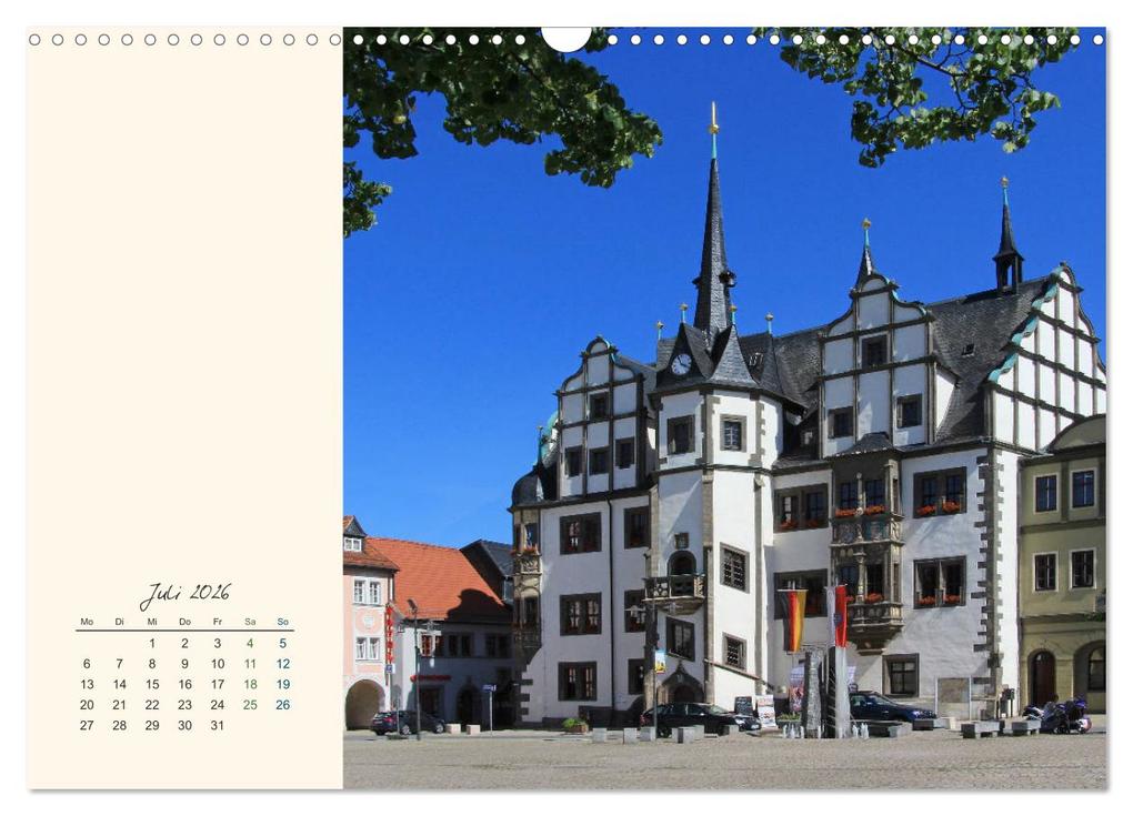 Weitere Ansicht: Saalfeld an der Saale - mein Streifzug durch die historische Altstadt (Wandkalender 2026 DIN A3 quer), CALVENDO Monatskalender | Calvendo, Jana Thiem-Eberitsch