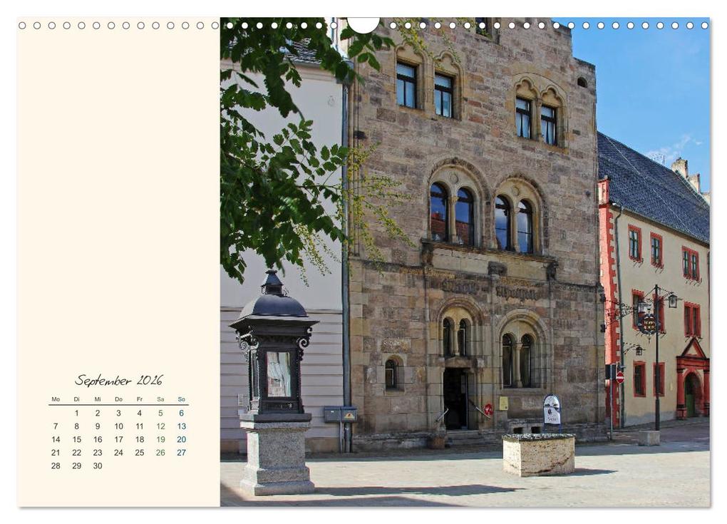 Weitere Ansicht: Saalfeld an der Saale - mein Streifzug durch die historische Altstadt (Wandkalender 2026 DIN A3 quer), CALVENDO Monatskalender | Calvendo, Jana Thiem-Eberitsch