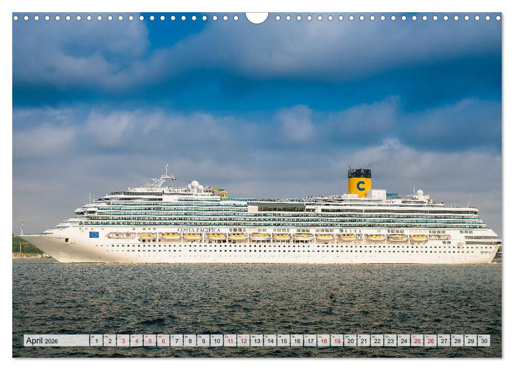 Weitere Ansicht: Kreuzfahrtschiffe 2026 (Wandkalender 2026 DIN A3 quer), CALVENDO Monatskalender | Calvendo, Micha Tuschy