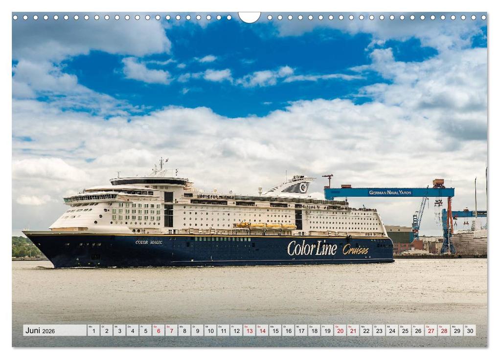 Weitere Ansicht: Kreuzfahrtschiffe 2026 (Wandkalender 2026 DIN A3 quer), CALVENDO Monatskalender | Calvendo, Micha Tuschy