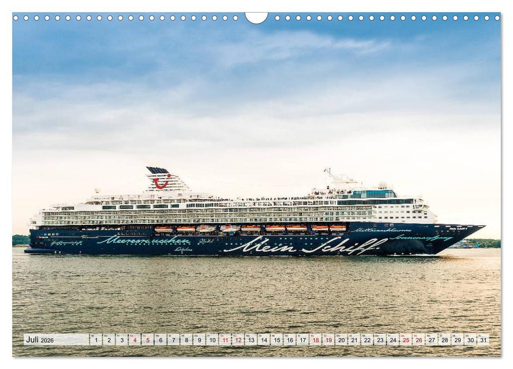 Weitere Ansicht: Kreuzfahrtschiffe 2026 (Wandkalender 2026 DIN A3 quer), CALVENDO Monatskalender | Calvendo, Micha Tuschy