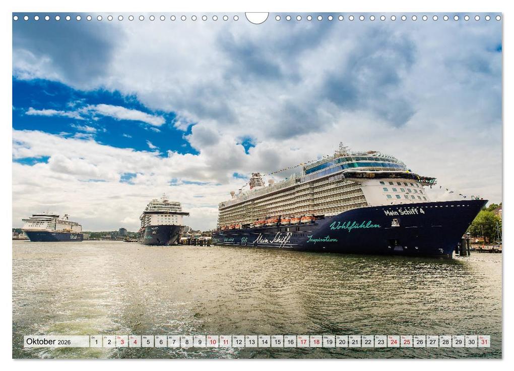 Weitere Ansicht: Kreuzfahrtschiffe 2026 (Wandkalender 2026 DIN A3 quer), CALVENDO Monatskalender | Calvendo, Micha Tuschy