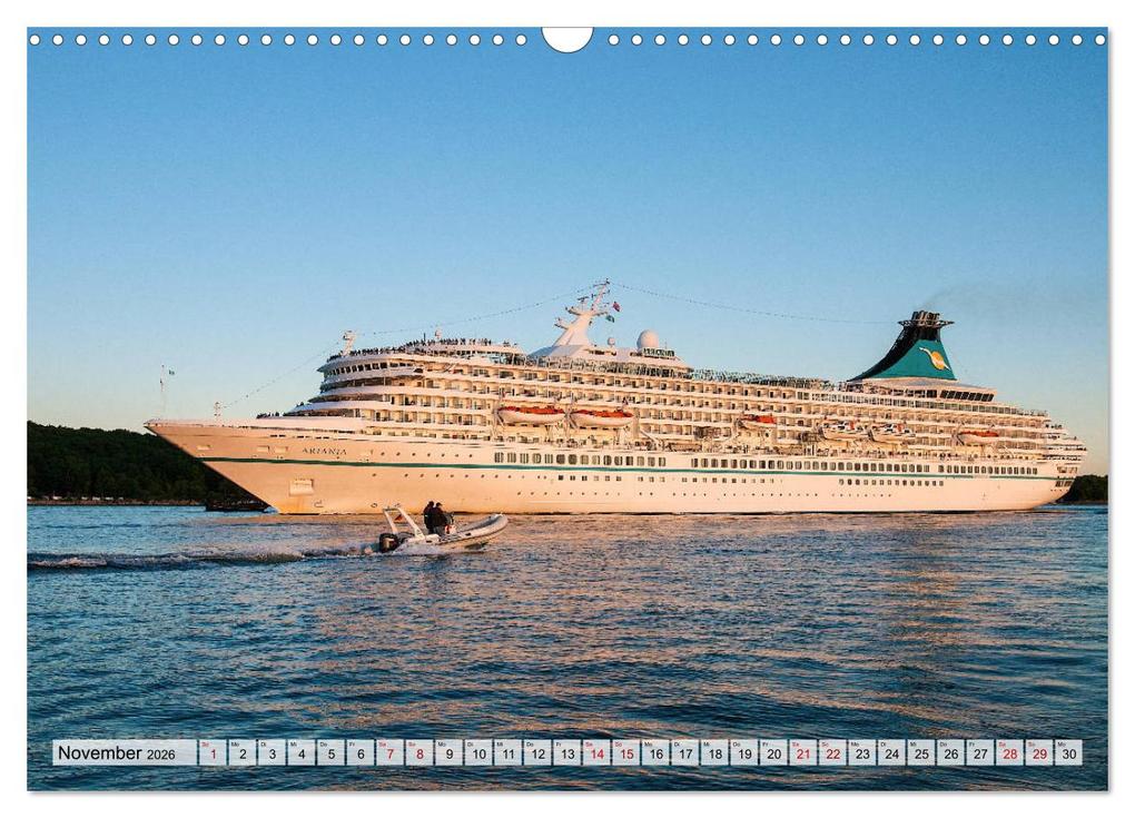 Weitere Ansicht: Kreuzfahrtschiffe 2026 (Wandkalender 2026 DIN A3 quer), CALVENDO Monatskalender | Calvendo, Micha Tuschy