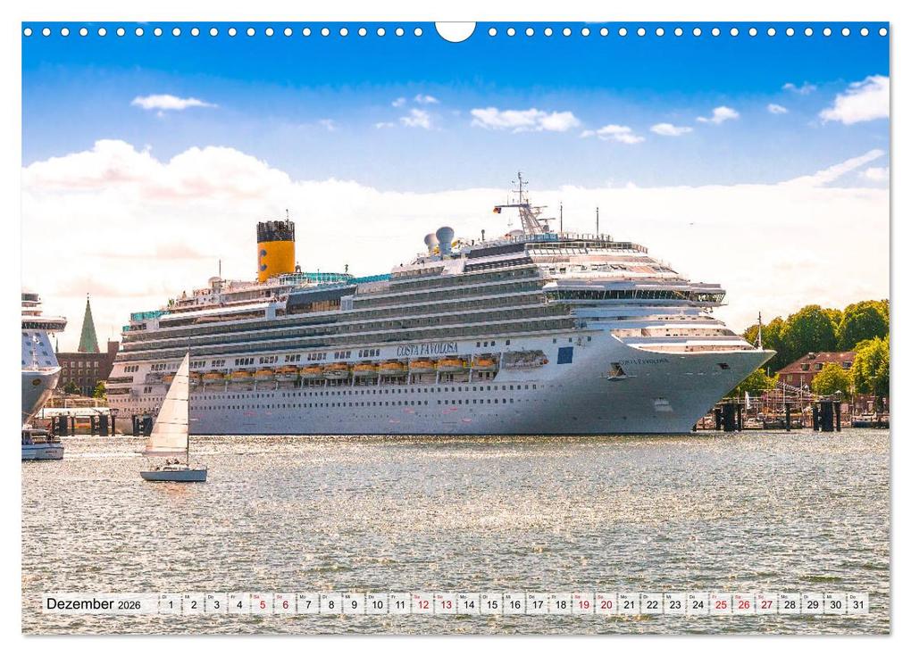 Weitere Ansicht: Kreuzfahrtschiffe 2026 (Wandkalender 2026 DIN A3 quer), CALVENDO Monatskalender | Calvendo, Micha Tuschy