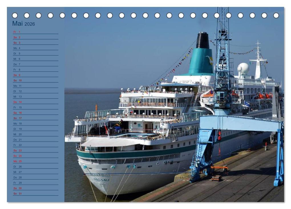 Weitere Ansicht: BREMERHAVEN - 2026 (Tischkalender 2026 DIN A5 quer), CALVENDO Monatskalender | Calvendo, Günther Klünder