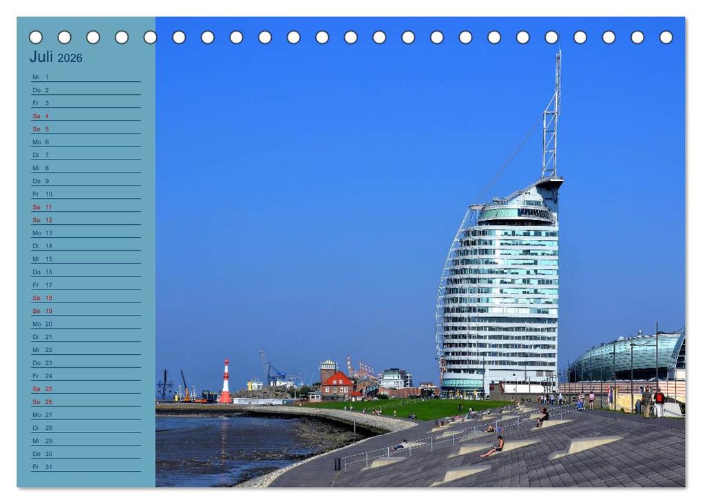 Weitere Ansicht: BREMERHAVEN - 2026 (Tischkalender 2026 DIN A5 quer), CALVENDO Monatskalender | Calvendo, Günther Klünder