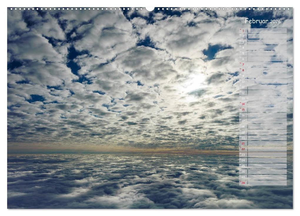 Weitere Ansicht: Colours of Flight - Stimmungen über den Wolken (Wandkalender 2026 DIN A2 quer), CALVENDO Monatskalender | Calvendo, Denis Feiner