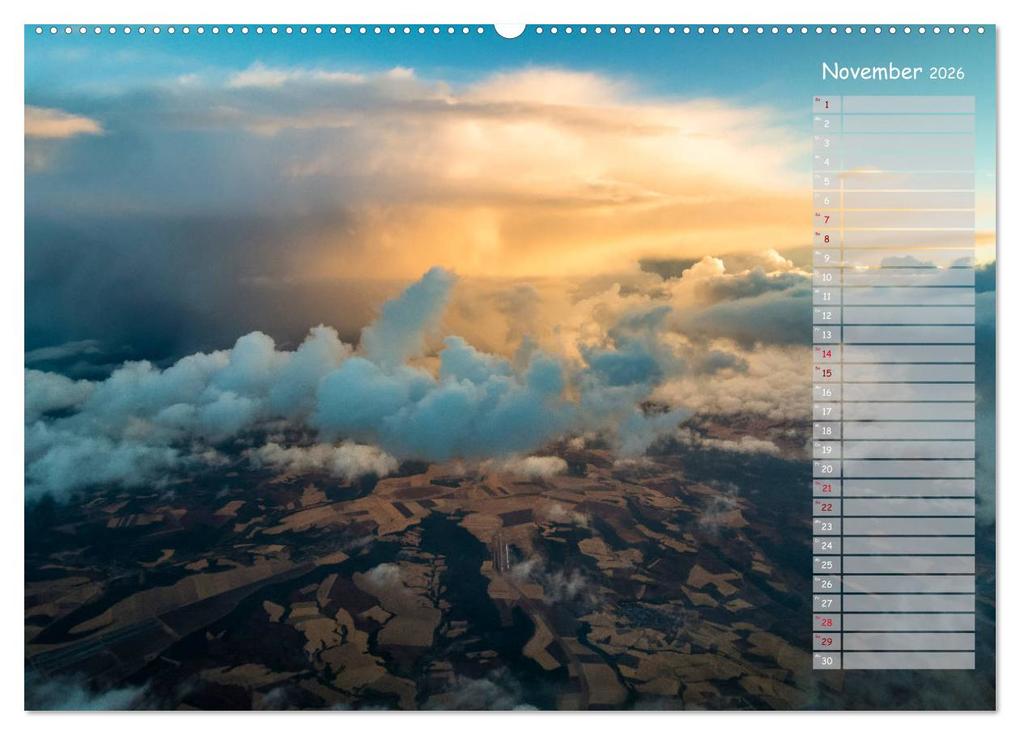 Weitere Ansicht: Colours of Flight - Stimmungen über den Wolken (Wandkalender 2026 DIN A2 quer), CALVENDO Monatskalender | Calvendo, Denis Feiner